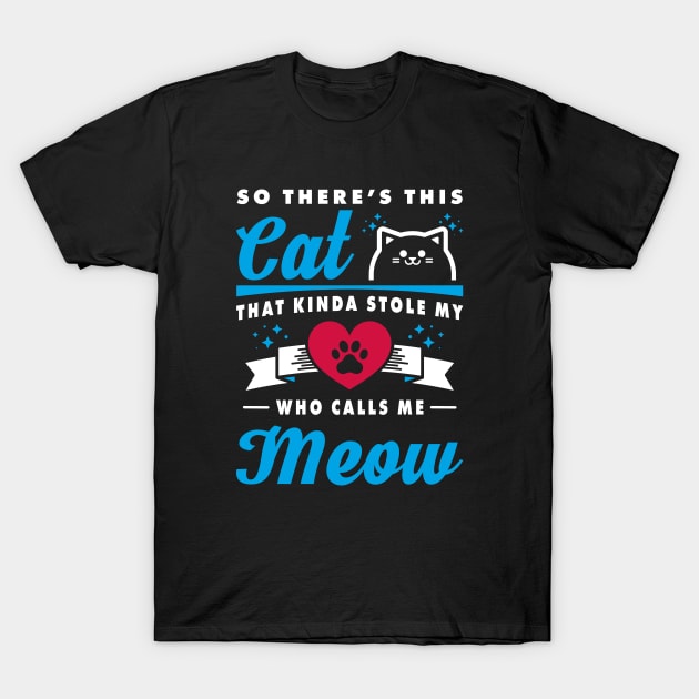 Cat Stole My Heart T-Shirt by Kitty Cotton